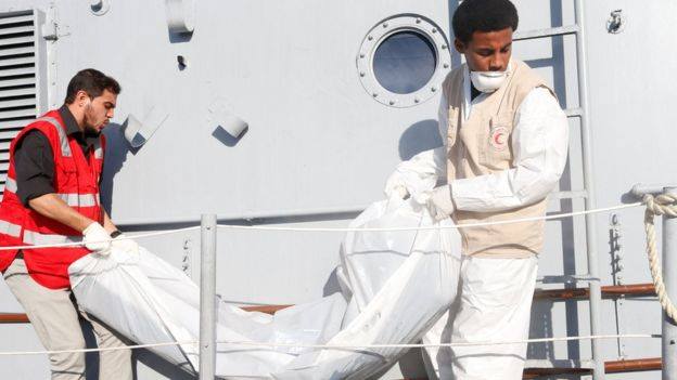 Libiya sahillərində miqrantların gəmisi suya batdı