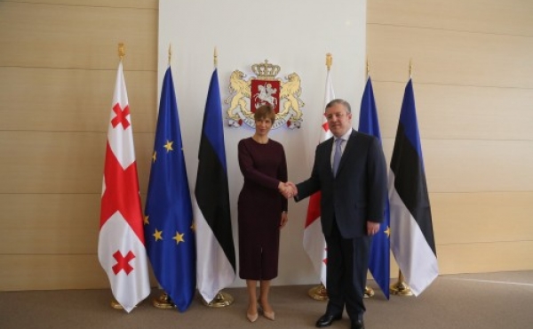 Գիորգի Կվիրիկաշվիլին կառավարության գրասենյակում ընդունել է Էստոնիայի նախագահին