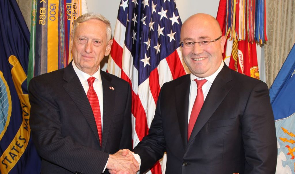Georgian Defense Minister meets with US Secretary of Defense