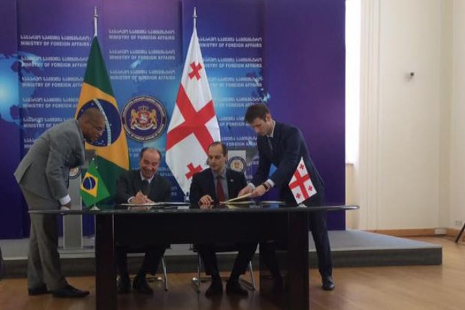 Министры иностранных дел Грузии и Бразилии подписали соглашение о взаимосотрудничестве в сфере туризма