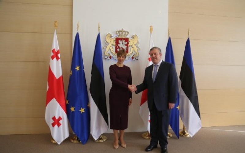 Георгий Квирикашвили встретился с президентом Эстонии Керсти Кальюлайд