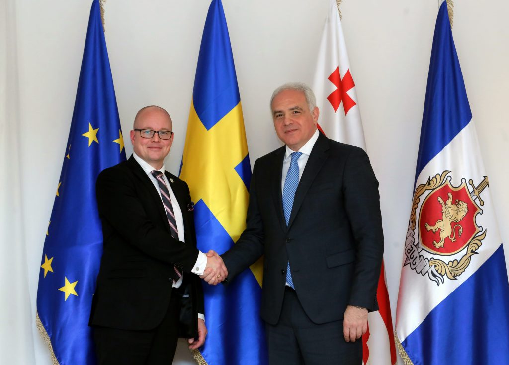 Георгий Мгебришвили встретился с заместителем председателя парламента Швеции