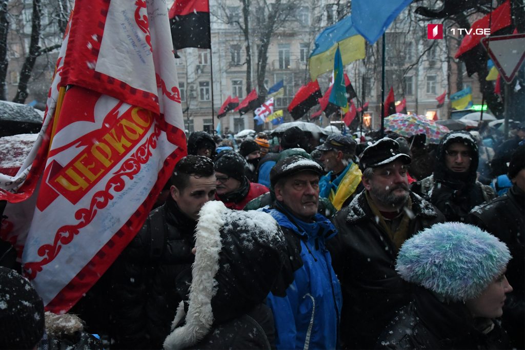 Акция сторонников Михаила Саакашвили завершилась у Генеральной прокуратуры Украины
