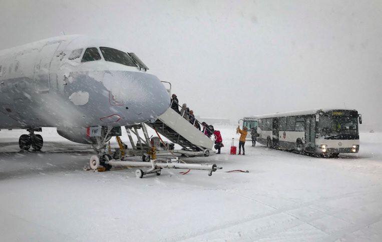Snow causes nearly 90 flight cancellations in Brussels