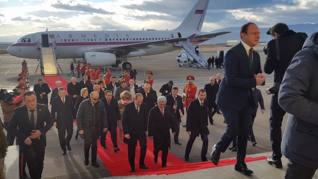 В Грузию прибыл президент Армении Серж Саргсян