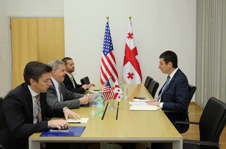 Георгий Гахария встретился с послом США в Грузии