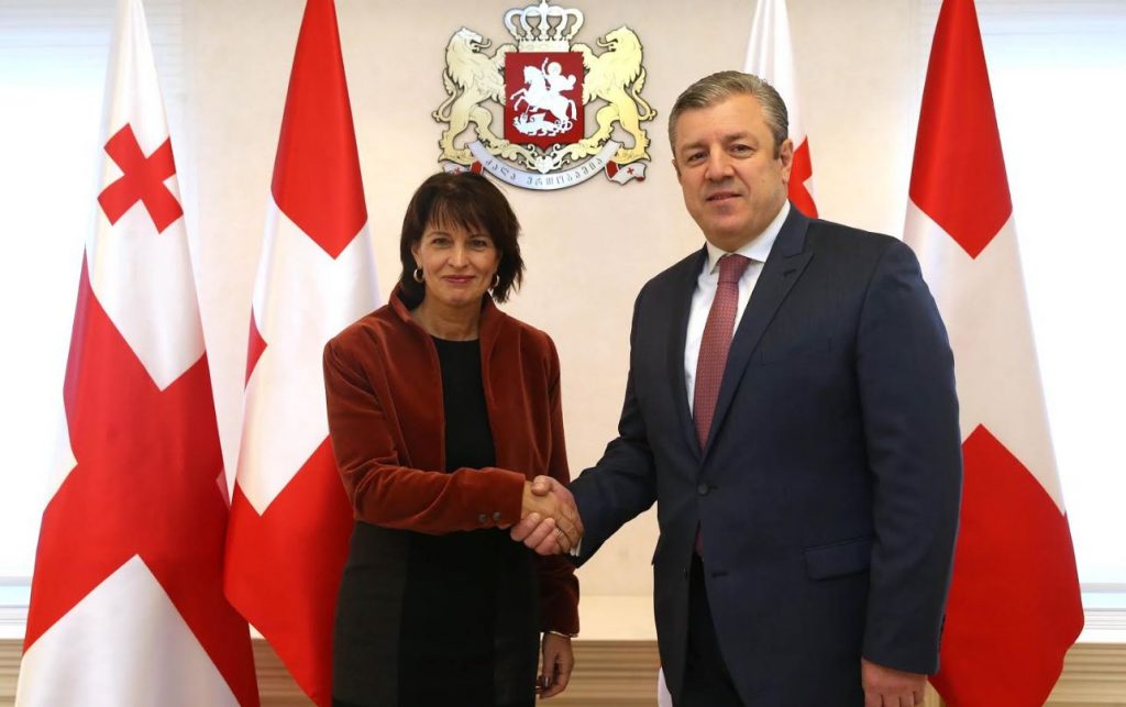 Премьер-министр Грузии встретился с президентом Швейцарии