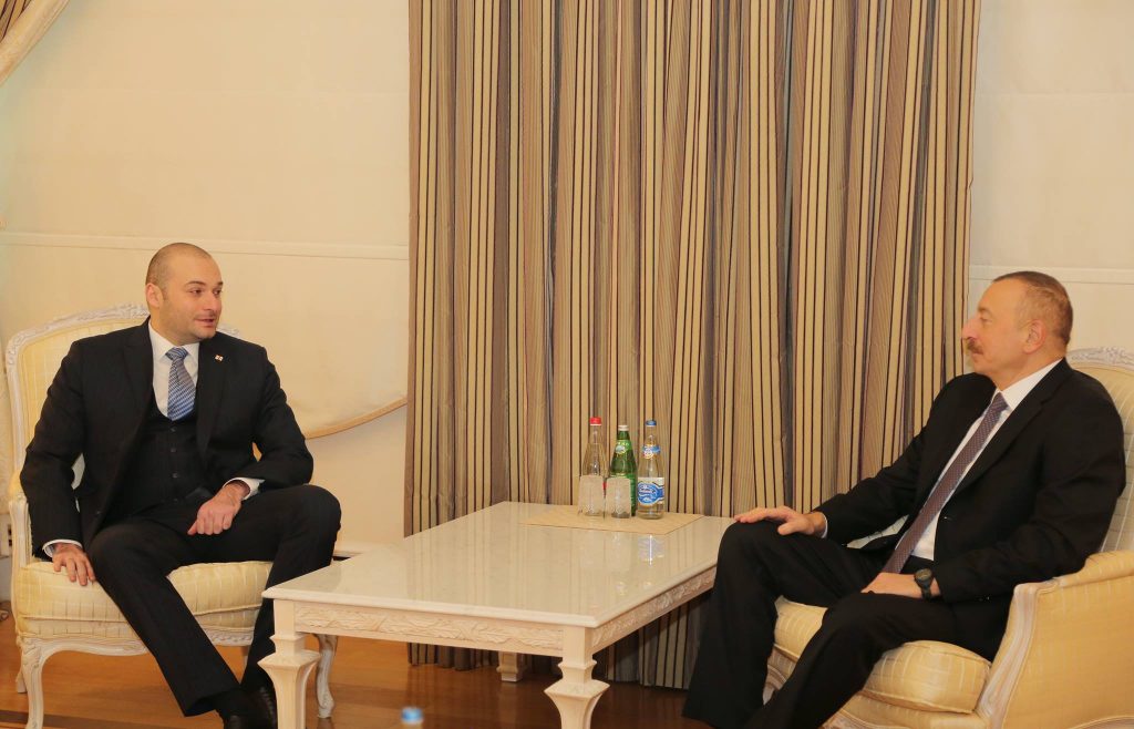 Министр финансов Грузии Мамука Бахтадзе встретился с президентом Азербайджана