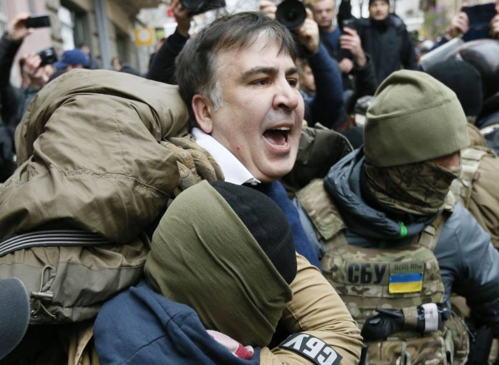 Mikheil Saakashvili detained in Kiev