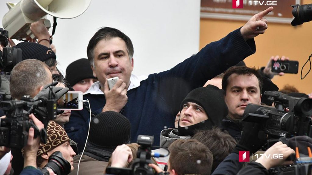Mikheil Saakashvili freed after arrest, continuing political struggle