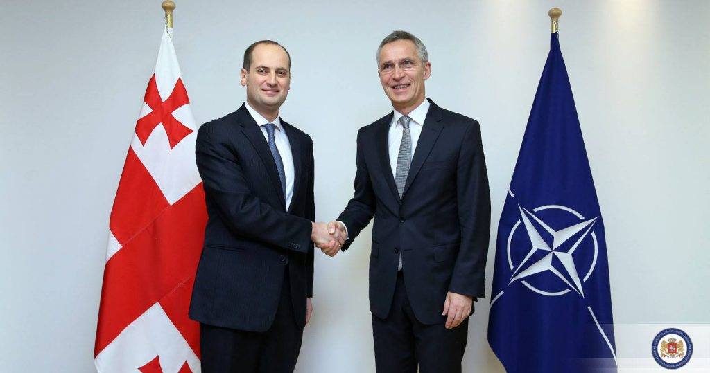 Georgian Foreign Minister and NATO Secretary General meet in Brussels