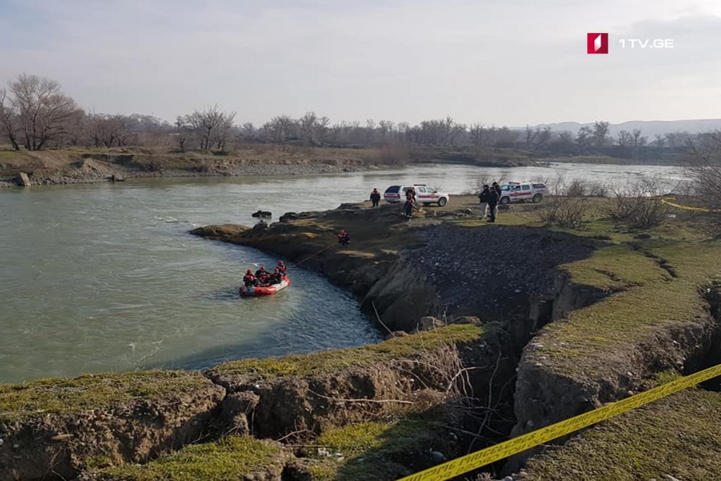 Investigative activities underway at the right bank of Mtkvari River