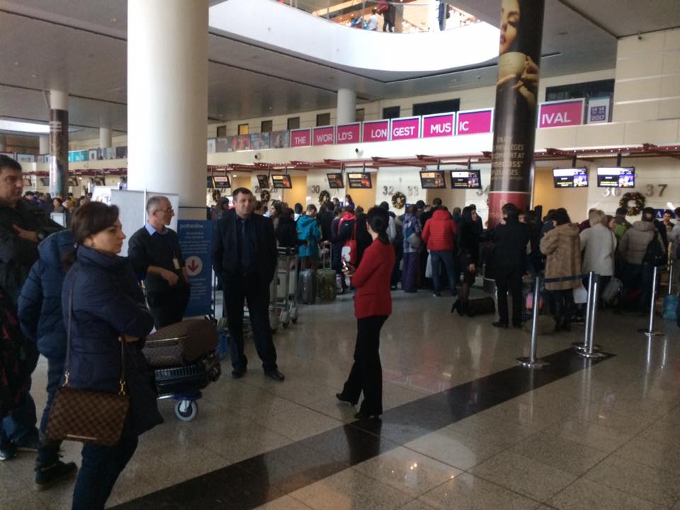 Часть рейсов отложенных из – за сильного тумана в Тбилисском международном аэропорту уже выполнены