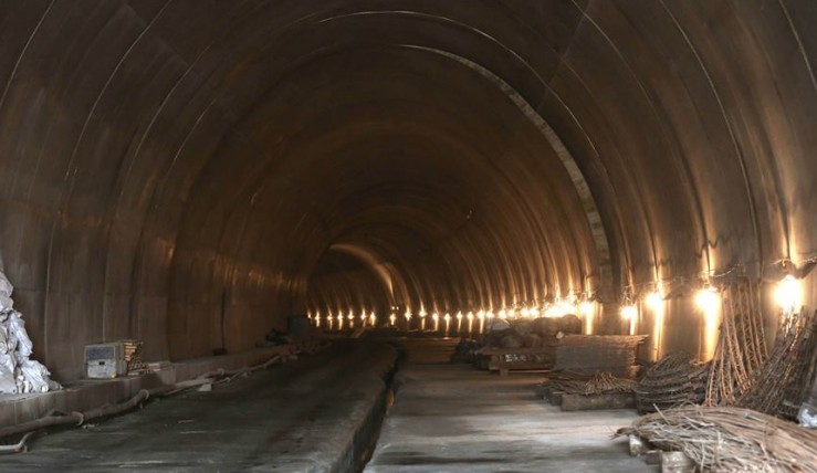 Workers employed in railway tunnel construction went on strike, Trade Union reports