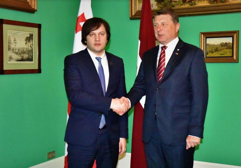 İrakli Kobaxidze Latviya prezidenti ilə görüşdü