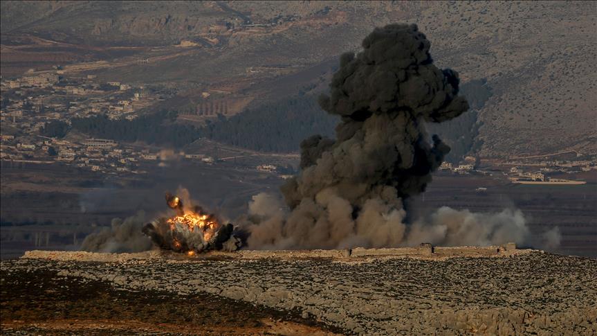 Yayılan məlumata görə, Afrinin bombalanması nəticəsində 9 adam həlak oldu