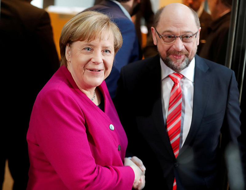 Angela Merkel və Martin Şults koalisiya hökumətinin razılığına yenə gələ bilmədilər