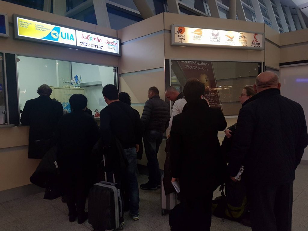 Passengers of Tbilisi-Kiev flight redistributed to other flights due to technical problem of the plane