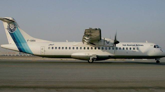 66 people killed in a passenger plane crash in Iran