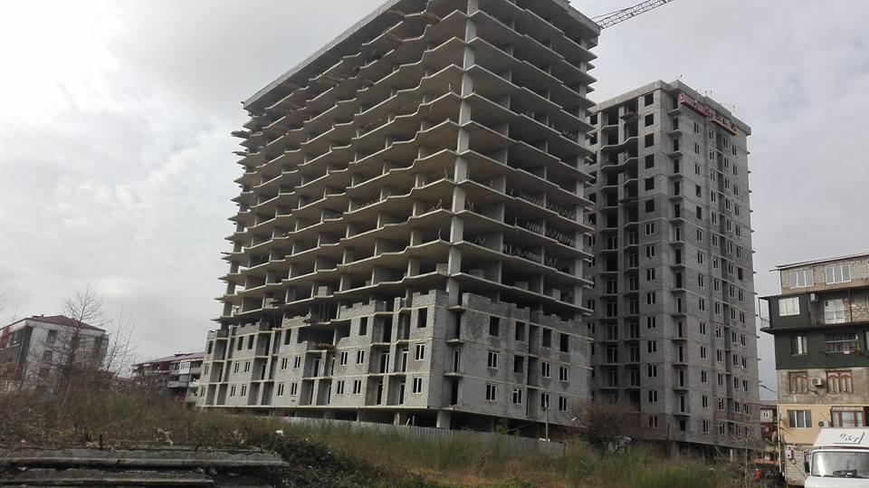 Blocks of apartments being built for IDPs and Eco-migrants in Batumi