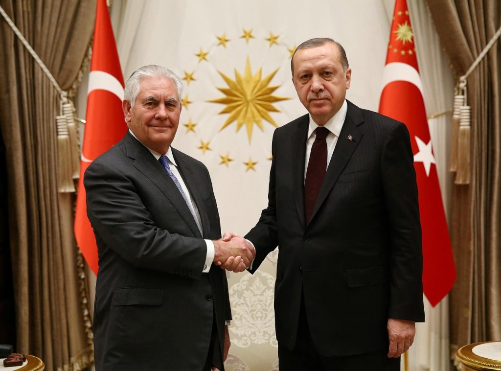 По оценке Государственного департамента США, встреча Тиллерсона и Эрдогана была продуктивной