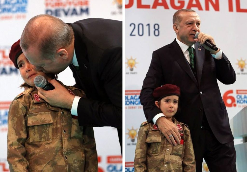 Эрдогана раскритиковали за обещание шестилетней девочке устроить почетные похороны