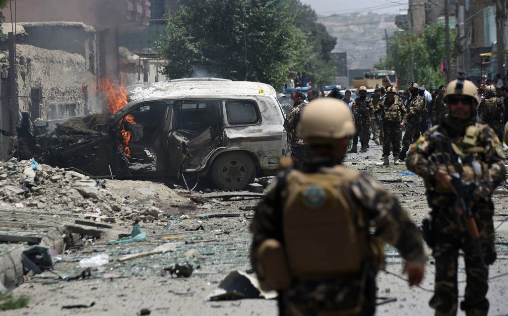 Explosion rocks Kabul, near US Embassy and NATO headquarters