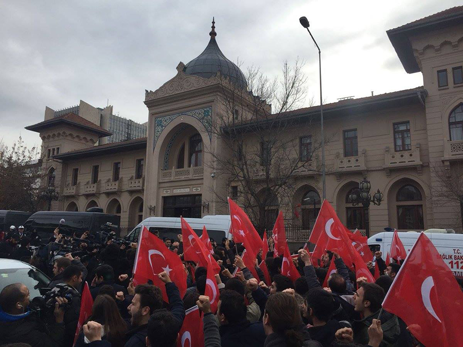 Թուրքիայի մայրաքաղաքում մի խումբ ցուցարարներ բողոքել են ԱՄՆ-ի պետքարտուղարի այցի դեմ