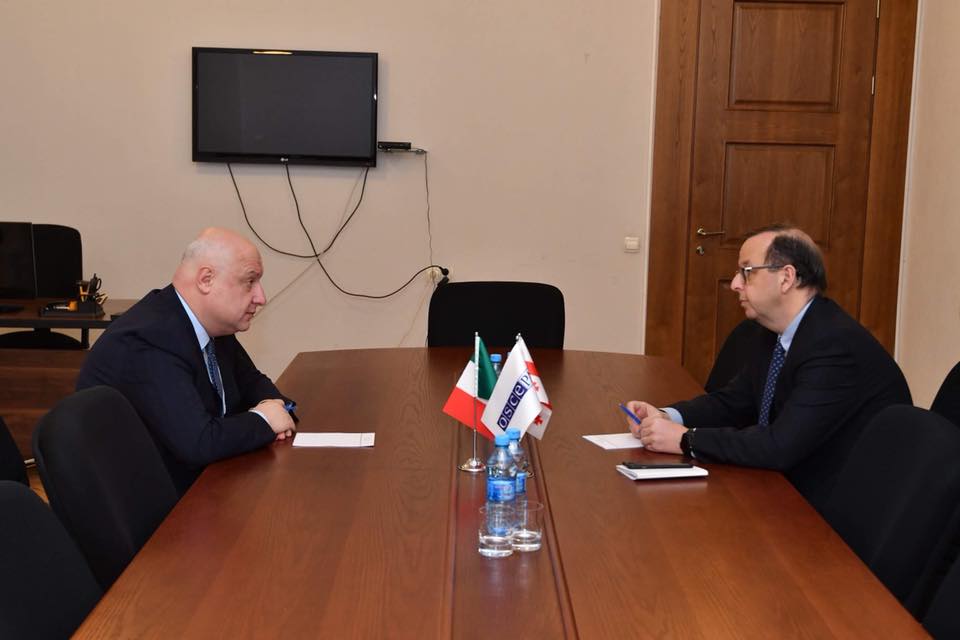 Гиги Церетели и посол Италии в Грузии рассмотрели положение на оккупированных территориях и вопрос Татунашвили