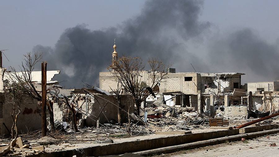 В сирийской Восточной Гуте обстреляли колонну мирных жителей