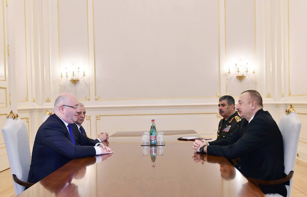 Министр обороны Грузии Леван Изория встретился с президентом Азербайджана