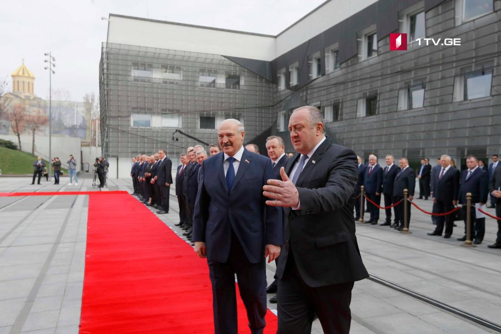 Official welcome ceremony for President of Belarus held