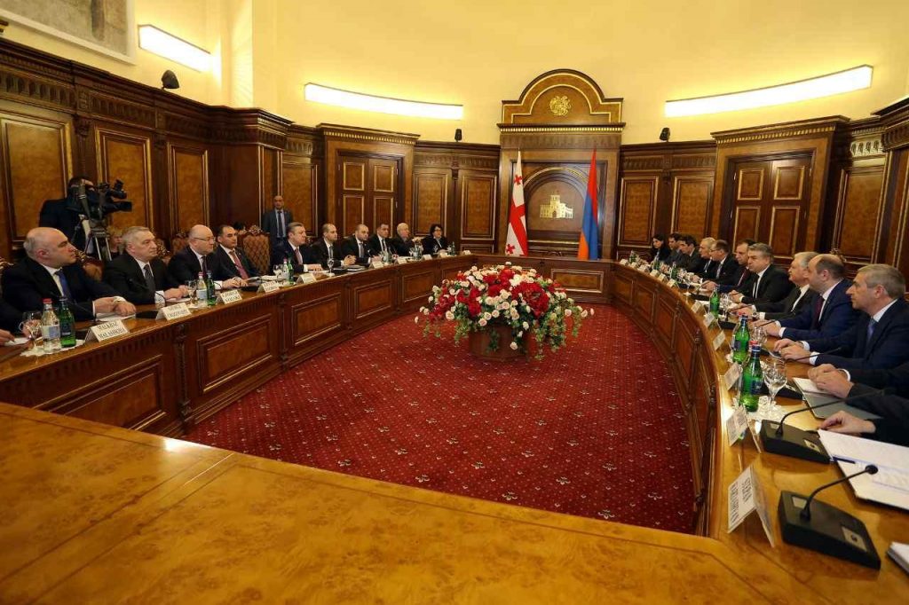 Հայաստան-Վրաստան կառավարության անդամների մասնակցությամբ կայացել է ընդլայնված հանդիպում