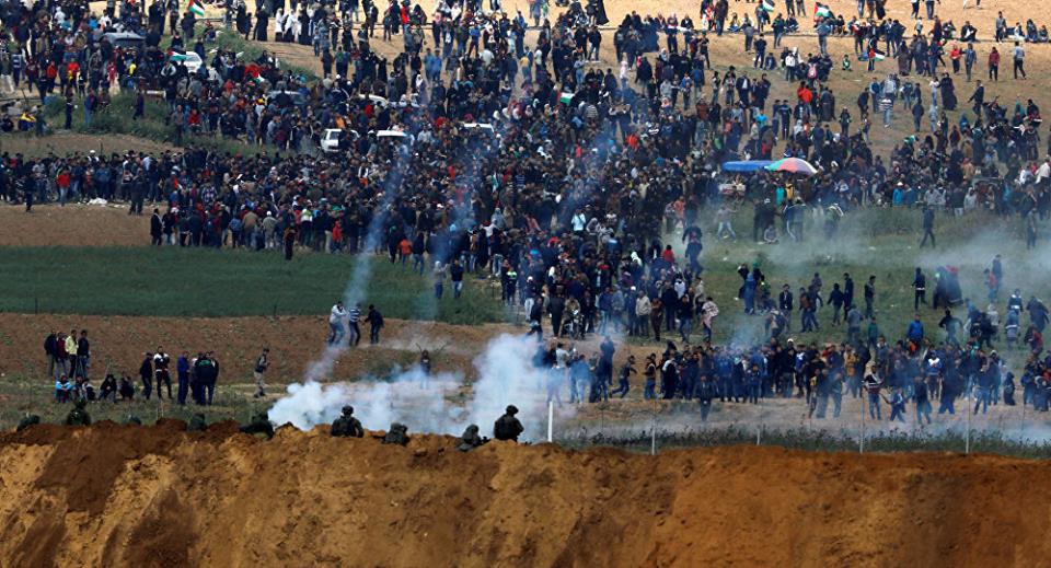 В результате столкновения на границе Израиля – сектора Газа пострадали восемь палестинцев