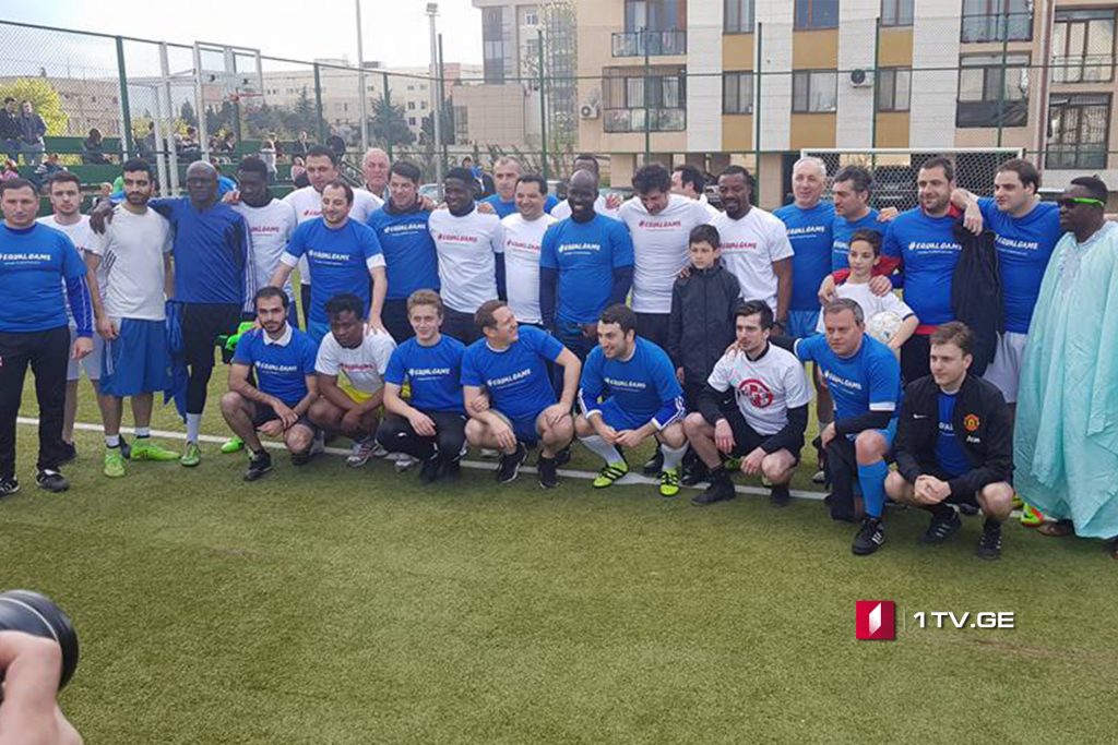 Friendly football match among participants of incident at Beliashvili Street ongoing