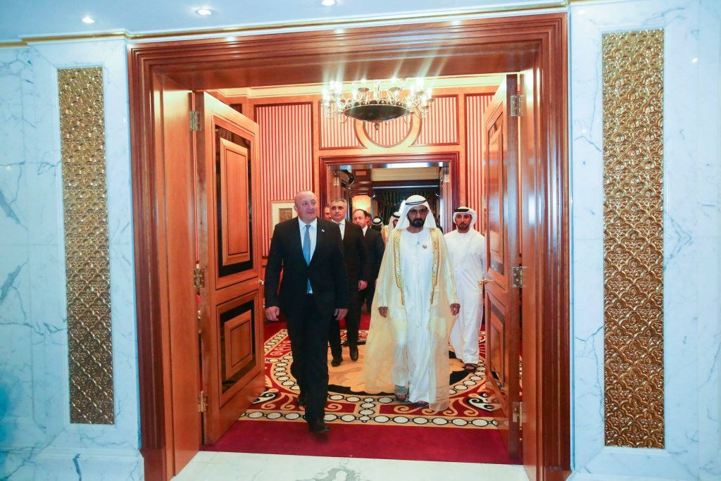Giorgi Margvelashvili meets with Prime Minister of United Arab Emirates