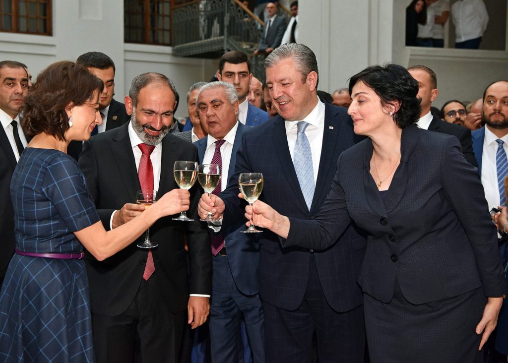 Георгий Квирикашвили вместе с супругой присутствовал на приеме в честь 100-летия провозглашения первой Республики Армения