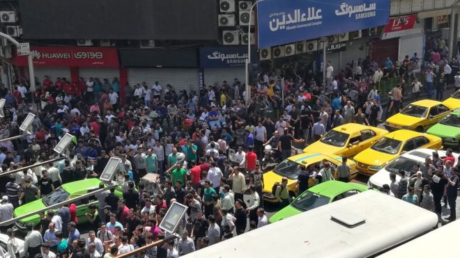 İranda, etiraz aksiyalarına görə ərzaq bazarı bağlandı