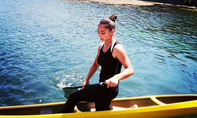 Mariam Kerdikashvili won the silver medal at Canoe Sprint European Championships