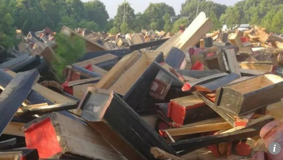 Coffins smashed, seized, exhumed in China as province bans burials to save land