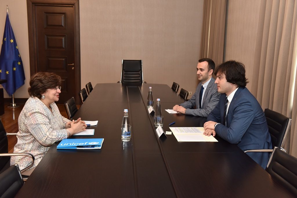 Ираклий Кобахидзе встретился с представителем UNICEF в Грузии