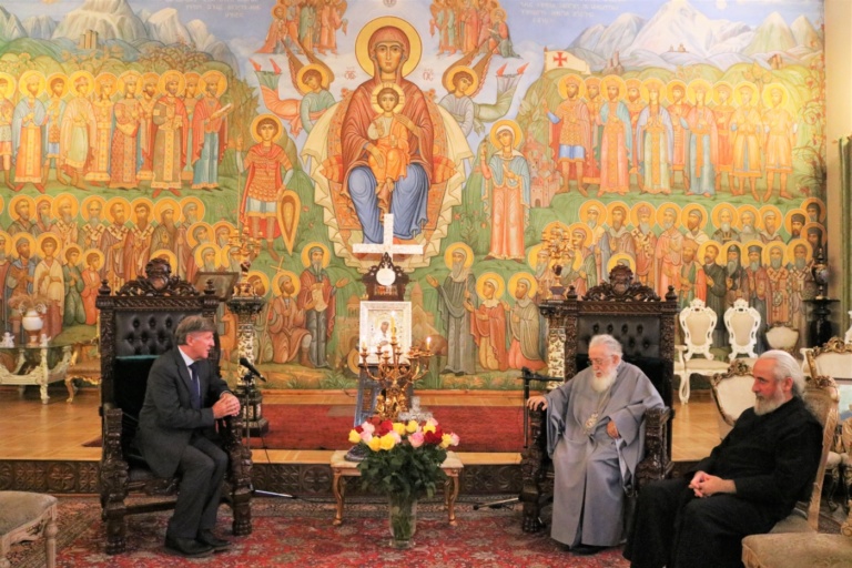 Janos Herman holds farewell meeting with Georgian Patriarch