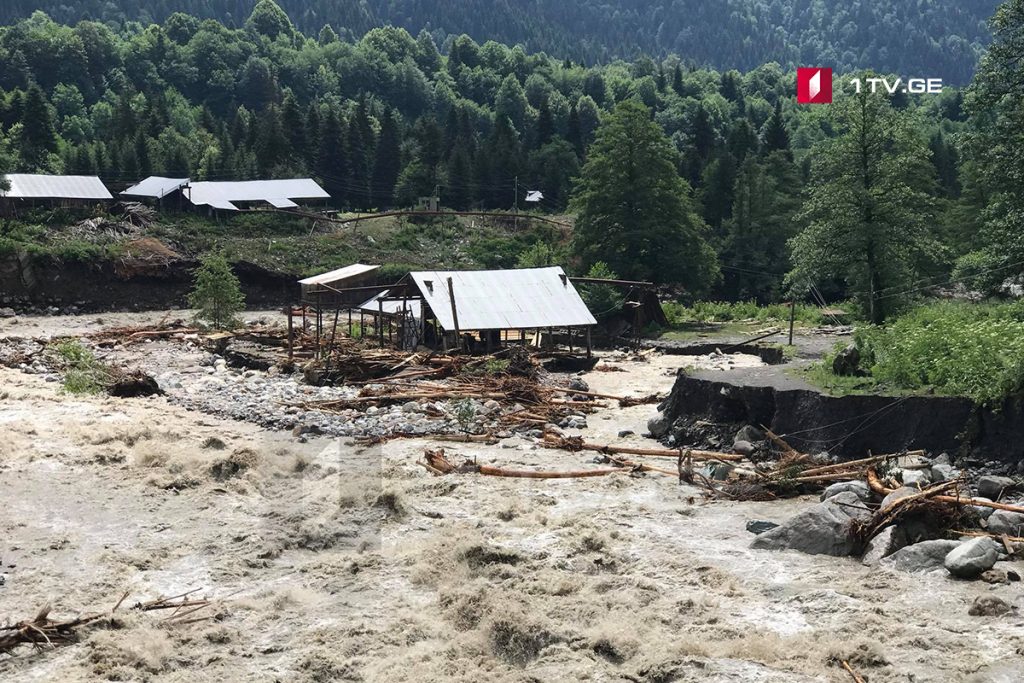 Water level in Nenskra River decreased to 30 centimetres