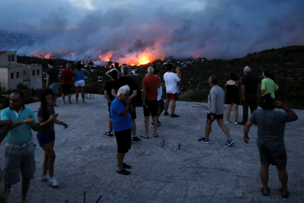 Greece declares three days of mourning over wildfires