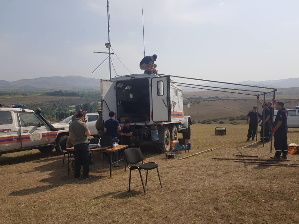 В целях координации работ по ликвидации пожара у грузино-армянской границы на месте будет работать специальный штаб
