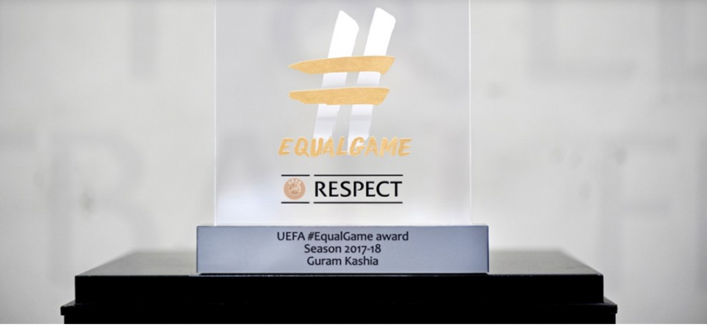 Guram Kashia wins the first UEFA EqualGame Award