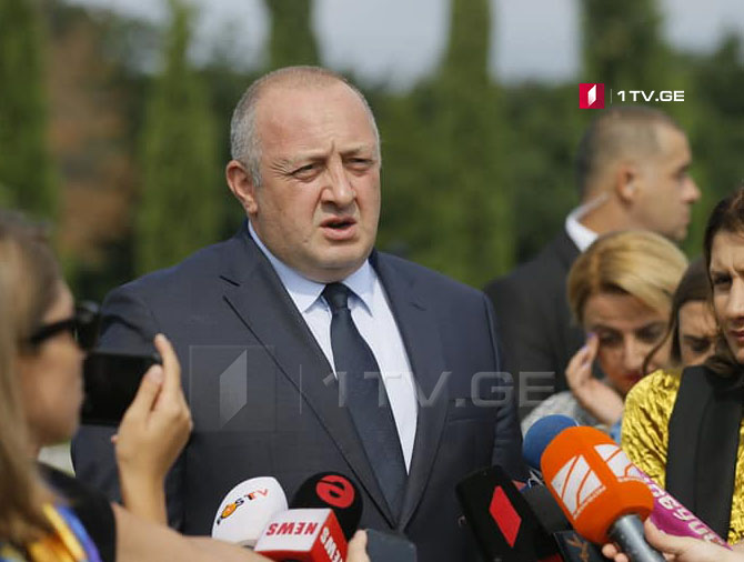 Giorgi Margvelashvili – Victory and unification of the country are much closer, our morality and faith have not been broken