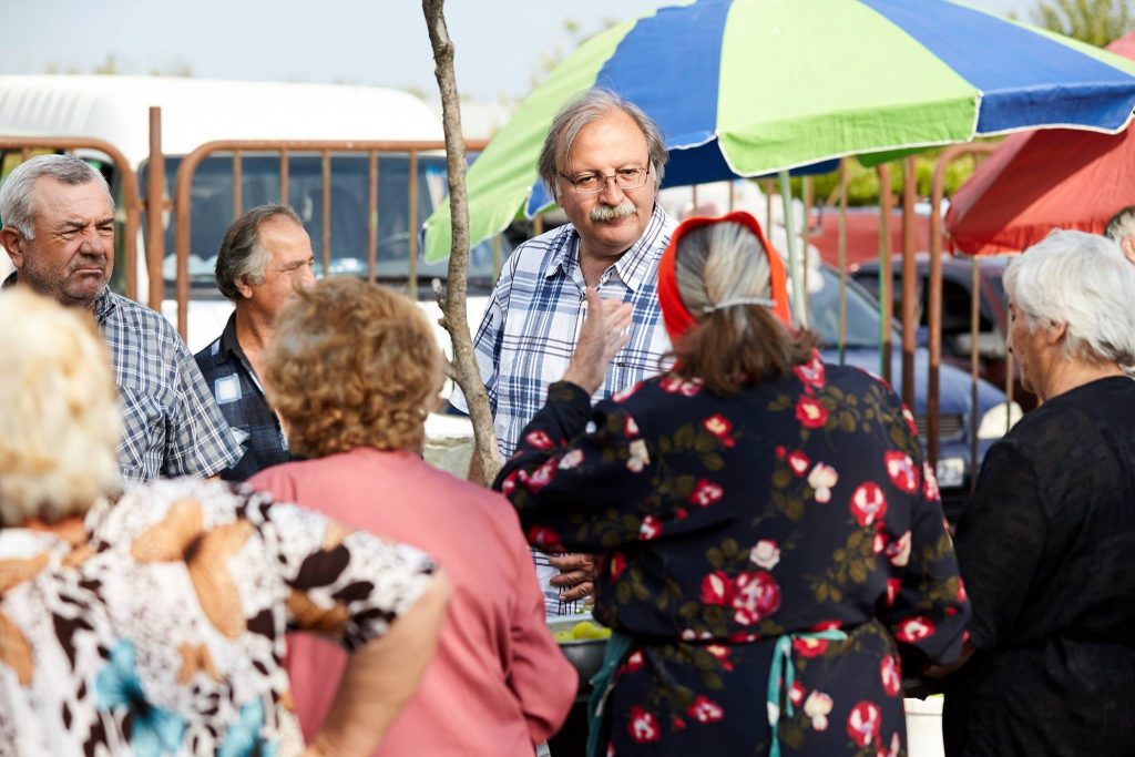 Григол Вашадзе встретился с торговцами аграрного рынка в Мухрани