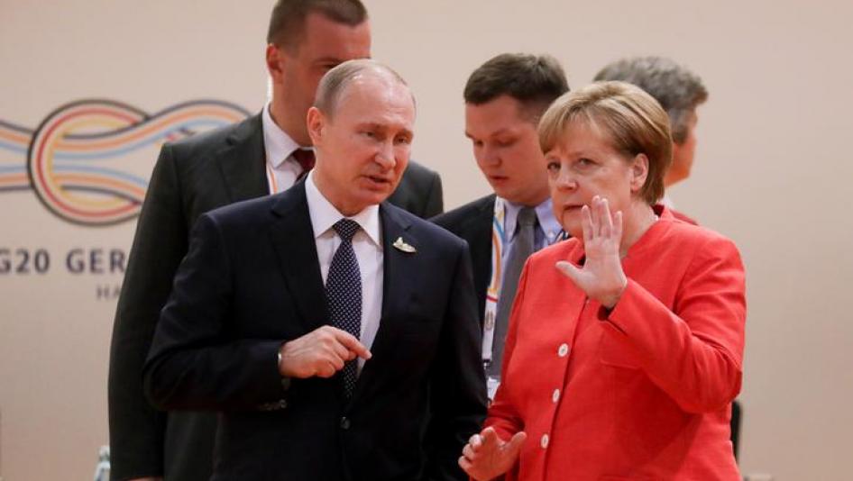 Между Ангелой Меркель и Владимиром Путиным состоялся телефонный разговор