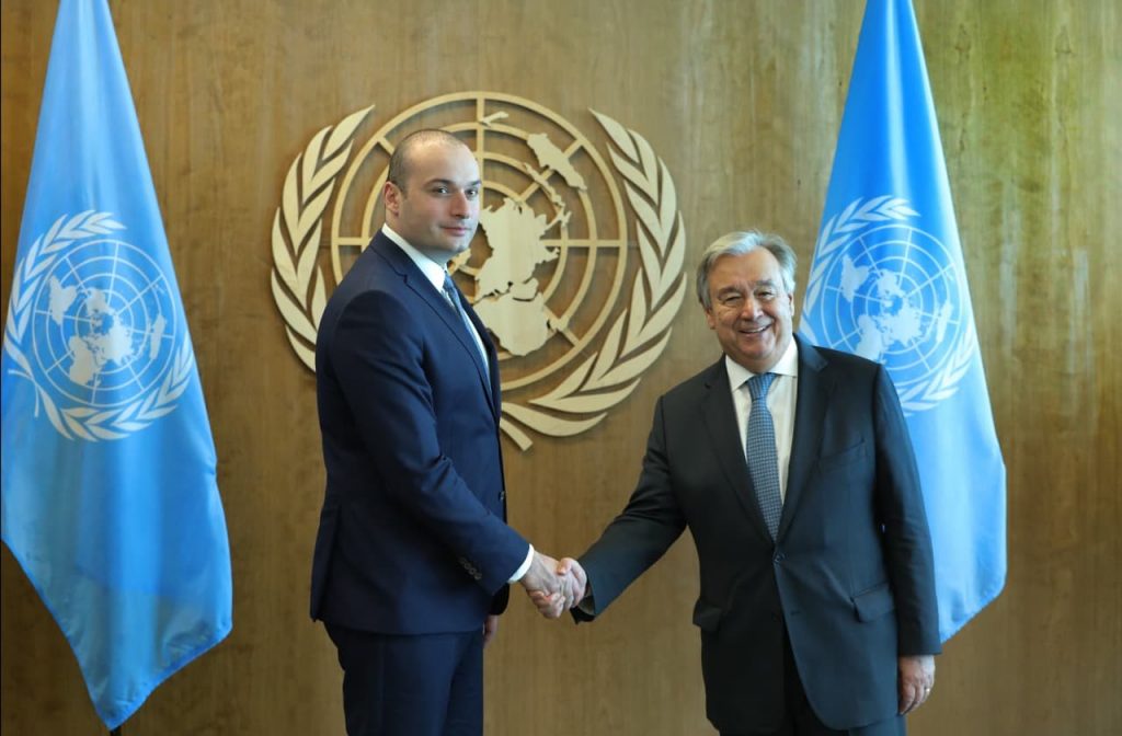 Мамука Бахтадзе говорил с генеральным секретарем ООН о мирной инициативе правительства Грузии